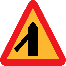Download free way triangle road priority icon